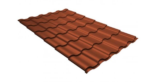 Металлочерепица кредо GL 0,5 GreenСoat Pural RR 750 кирпично-красный (RAL 8004 терракота) купить в Нижнекамске