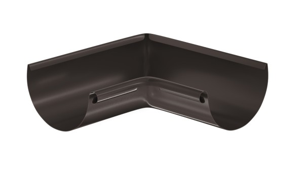 Водосток Aquasistem, система 125x90 - Угол желоба, внутренний 90° RR 32 Тёмно-Коричневый купить в Нижнекамске