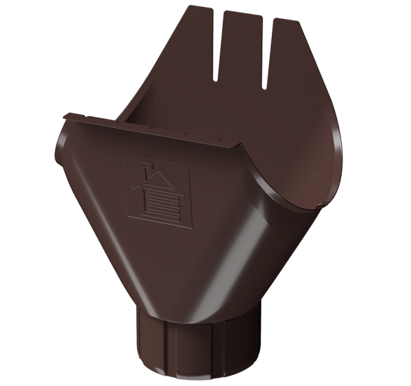 Воронка желоба D125 Döcke STAL PREMIUM Шоколад, (RAL 8019) купить в Нижнекамске