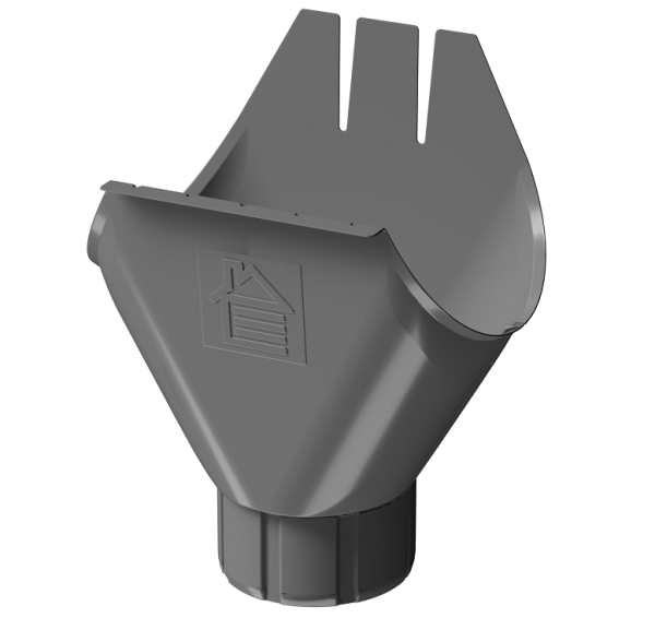 Воронка желоба D125 Döcke STAL PREMIUM Графит, (RAL 7024) купить в Нижнекамске