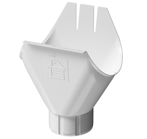 Воронка желоба D125 Döcke STAL PREMIUM Пломбир, (RAL 9010) купить в Нижнекамске