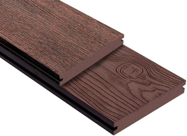 Террасная доска ДПК Outdoor 3D полнотелая STORM/OCEAN BROWN коричневая микс купить в Нижнекамске