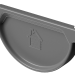 Заглушка желоба D125 Döcke STAL PREMIUM Графит, (RAL 7024) купить в Нижнекамске