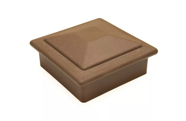 Крышка верхняя ПВХ для столба Deckart 125х125 Шоколад купить в Нижнекамске