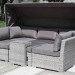 Диван-Трансформер AFINA плетеный из иск. ротанга AFM-320G Grey купить в Нижнекамске