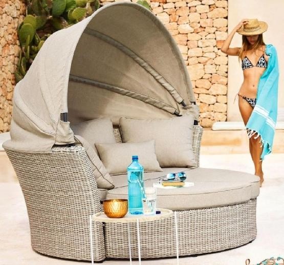 Диван-Трансформер AFINA плетеный из иск. ротанга AFM-325 Beige купить в Нижнекамске