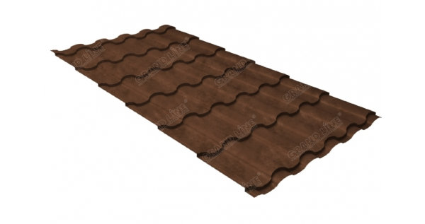 Металлочерепица кредо 0,45 Safari Twincolor Brown купить в Нижнекамске