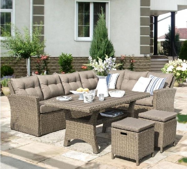 Комплект мебели AFINA плетеной из иск. ротанга AFM-307B Beige купить в Нижнекамске
