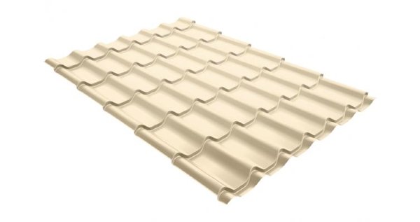Металлочерепица классик 0,5 Satin RAL 1015 светлая слоновая кость купить в Нижнекамске