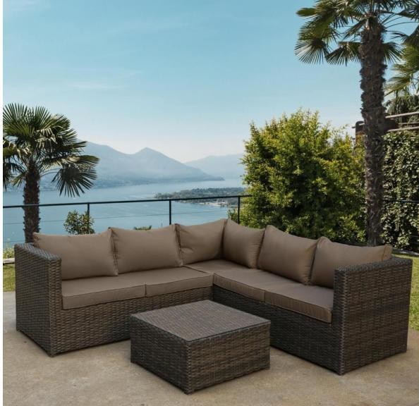 Комплект мебели AFINA плетеной из иск. ротанга YR825A Brown/Beige купить в Нижнекамске