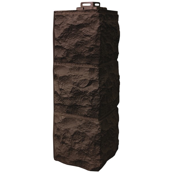 Угол Фасайдинг Серия «Доломит» Тёмно Коричневый купить в Нижнекамске