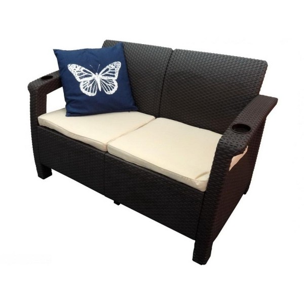 Двухместный диван Yalta Sofa Seаt венге купить в Нижнекамске