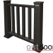 Ограждение из ДПК Outdoor Классик 3D STORM чёрный купить в Нижнекамске