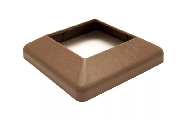 Крышка нижняя ПВХ для столба Deckart 125х125 Шоколад купить в Нижнекамске