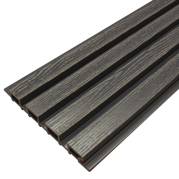 Фасадная доска из ДПК Faynag Wood Рейка Мокрый Асфальт купить в Нижнекамске