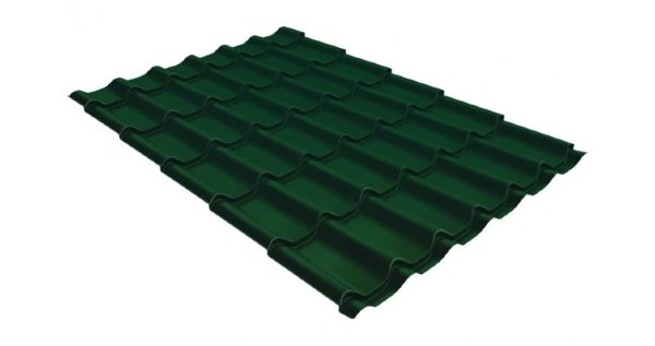 Металлочерепица классик 0,5 Satin RAL 6005 зеленый мох купить в Нижнекамске