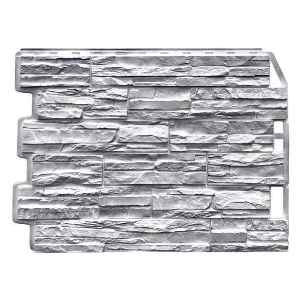 Фасадная панель FineBer, Скол - Светло-серый купить в Нижнекамске