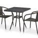 Комплект плетеной мебели AFINA из иск. ротанга T282BNT/Y137C-W53 Brown 2Pcs купить в Нижнекамске