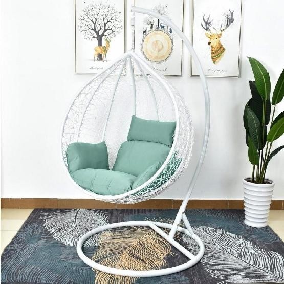 Кресло Подвесное из искусственного ротанга AFM-168A-L White/Green купить в Нижнекамске