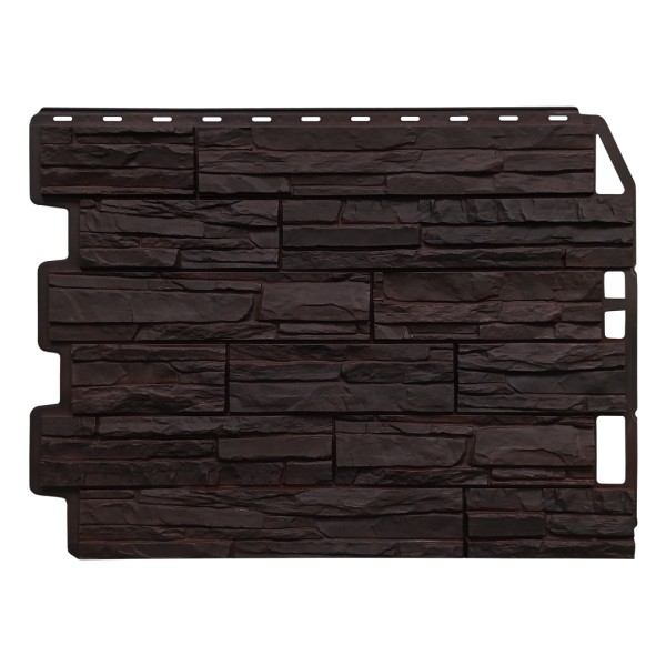 Фасадная панель FineBer, Скол - Тёмно коричневый купить в Нижнекамске