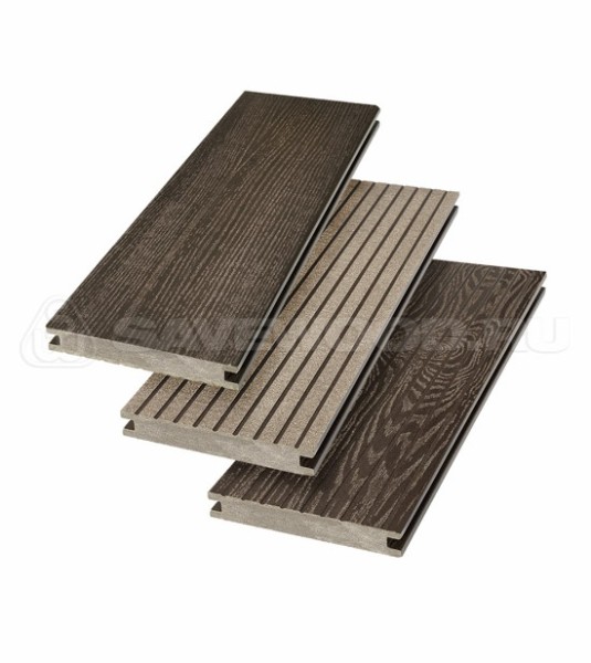 Террасная доска SW Fraxinus (R) полнотелая «SaveWood» Темно-коричневый купить в Нижнекамске