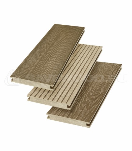 Террасная доска SW Fraxinus (R) полнотелая «SaveWood» Тик купить в Нижнекамске