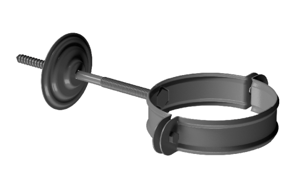 Хомут трубы D90 Döcke STAL PREMIUM Графит, (RAL 7024) купить в Нижнекамске