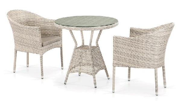 Комплект плетеной мебели AFINA из иск. ротанга T705ANT/Y350-W85 Latte 2Pcs купить в Нижнекамске