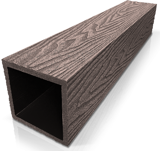 Столб ДПК 3D GardenParkett фактура дерева Венге купить в Нижнекамске