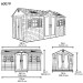 Сарай пластиковый LifeTime 15x8 DD купить в Нижнекамске