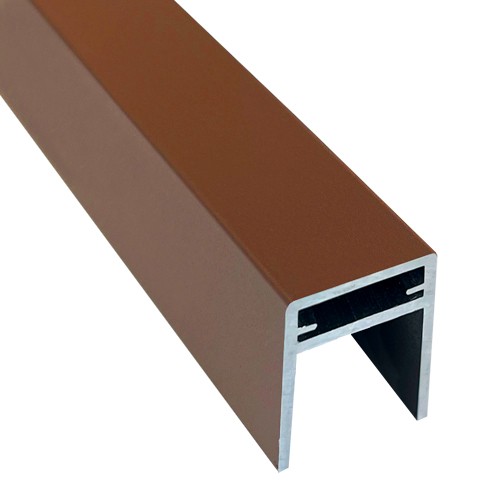 П-профиль Алюминиевый EasyDecking 35x25 Коричневый купить в Нижнекамске