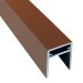 П-профиль Алюминиевый EasyDecking 35x25 Коричневый купить в Нижнекамске