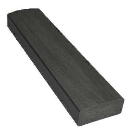 Лавочный брус Ecodecking Некст полнотелый брашированный 70х35 графит купить в Нижнекамске
