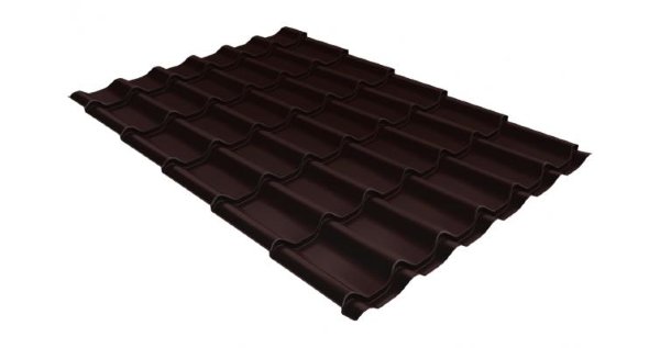 Металлочерепица классик 0,45 Drap RAL 8017 шоколад купить в Нижнекамске
