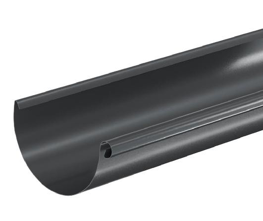 Водосток Aquasistem, система 150/100 - Водосточный желоб 3.00м RAL 7024 Тёмно-серый купить в Нижнекамске