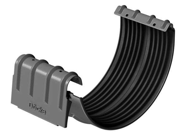 Соединитель желобов D125 Döcke STAL PREMIUM Графит, (RAL 7024) купить в Нижнекамске