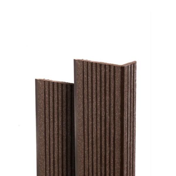 Угол торцевой Ecodecking Техно 70х35x3000 Шоколад купить в Нижнекамске