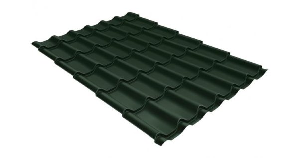 Металлочерепица классик 0,5 Satin RR 11 темно-зеленый купить в Нижнекамске